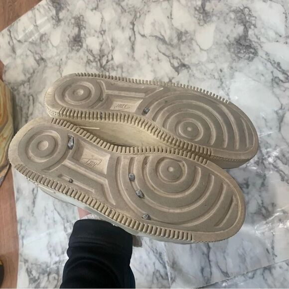 Nike Air Force 1 sage low particle beige pink Platform Sneakers shoes size 7.5 - Picture 5 of 5